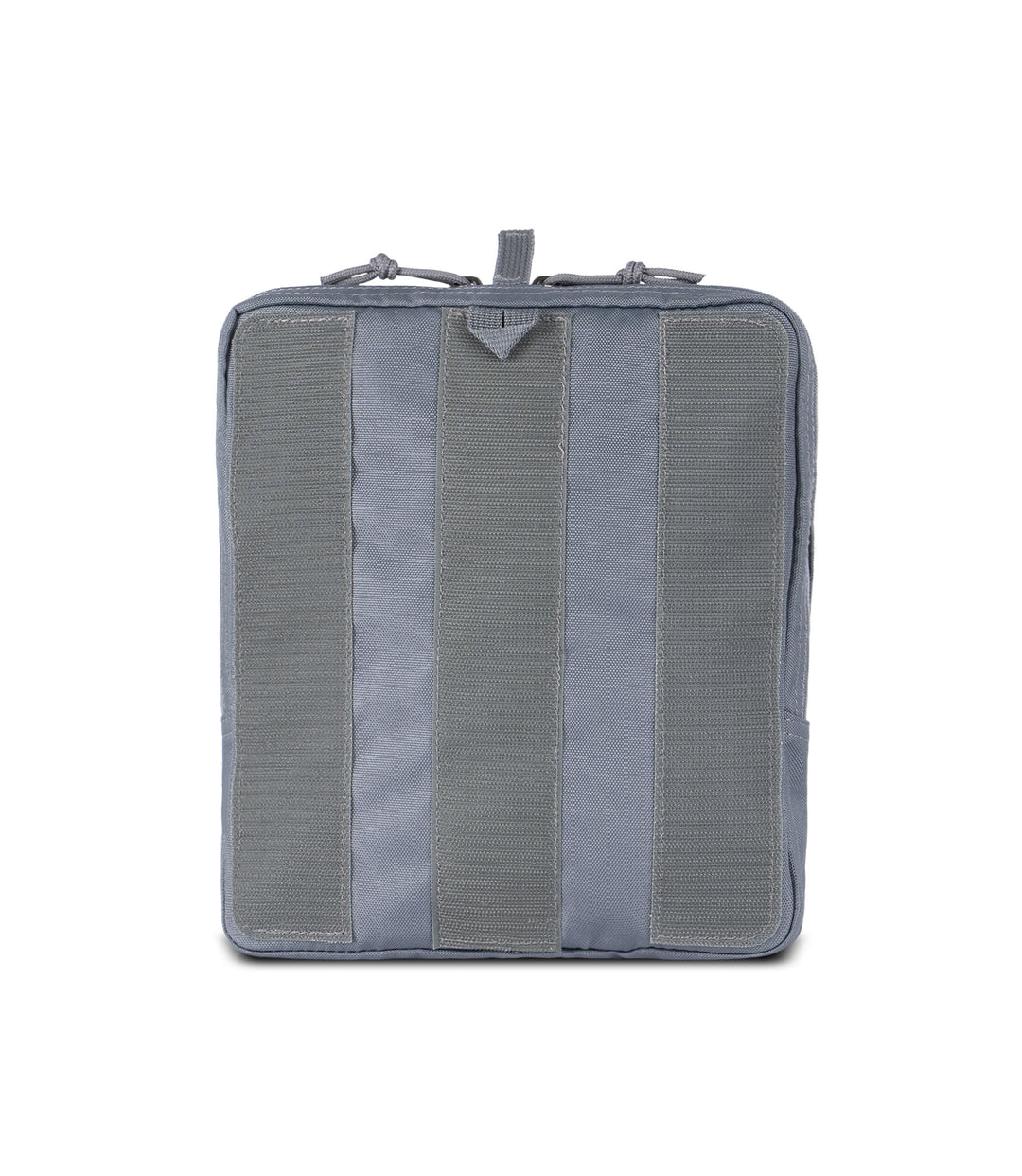 Back view of 9 X 10 Velcro Pouch in Asphalt |color_asphalt