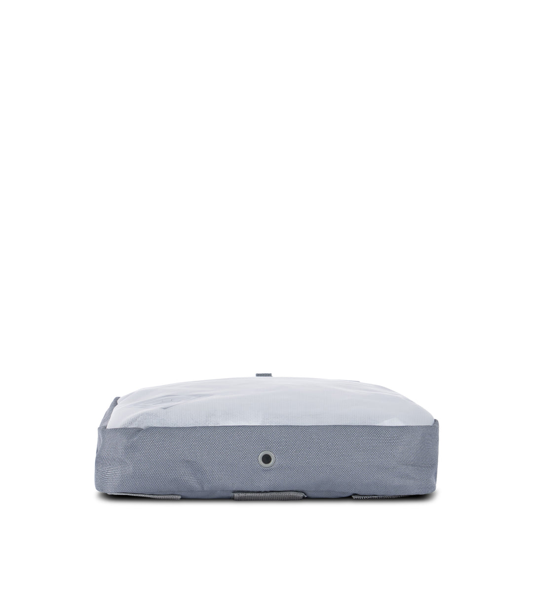 Botton view w/ drainage hole of 9 X 10 Velcro Pouch in Asphalt |color_asphalt