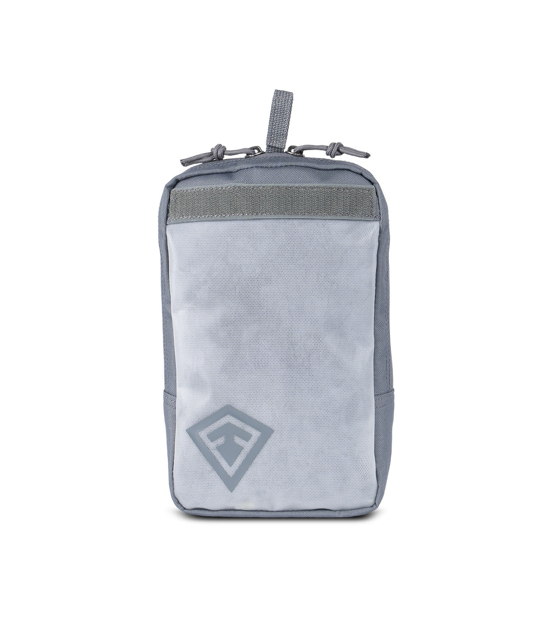 Front of 6 X 10 Velcro Pouch in Asphalt |color_asphalt