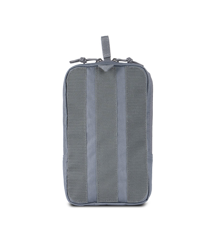 Back view of 6 X 10 Velcro Pouch in Asphalt |color_asphalt