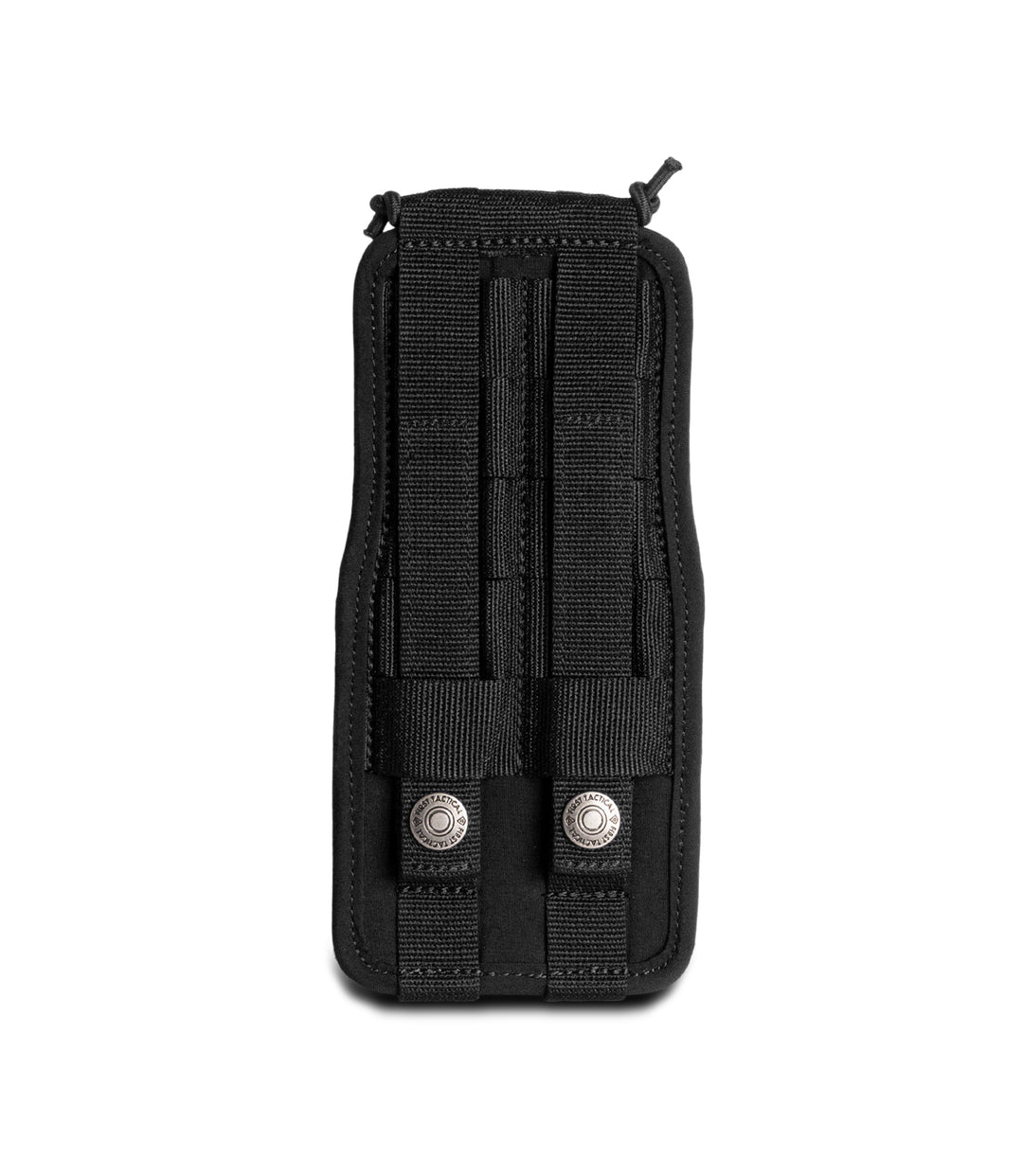 Back view photo of Pro Duty Universal radio case in the color black |color_black