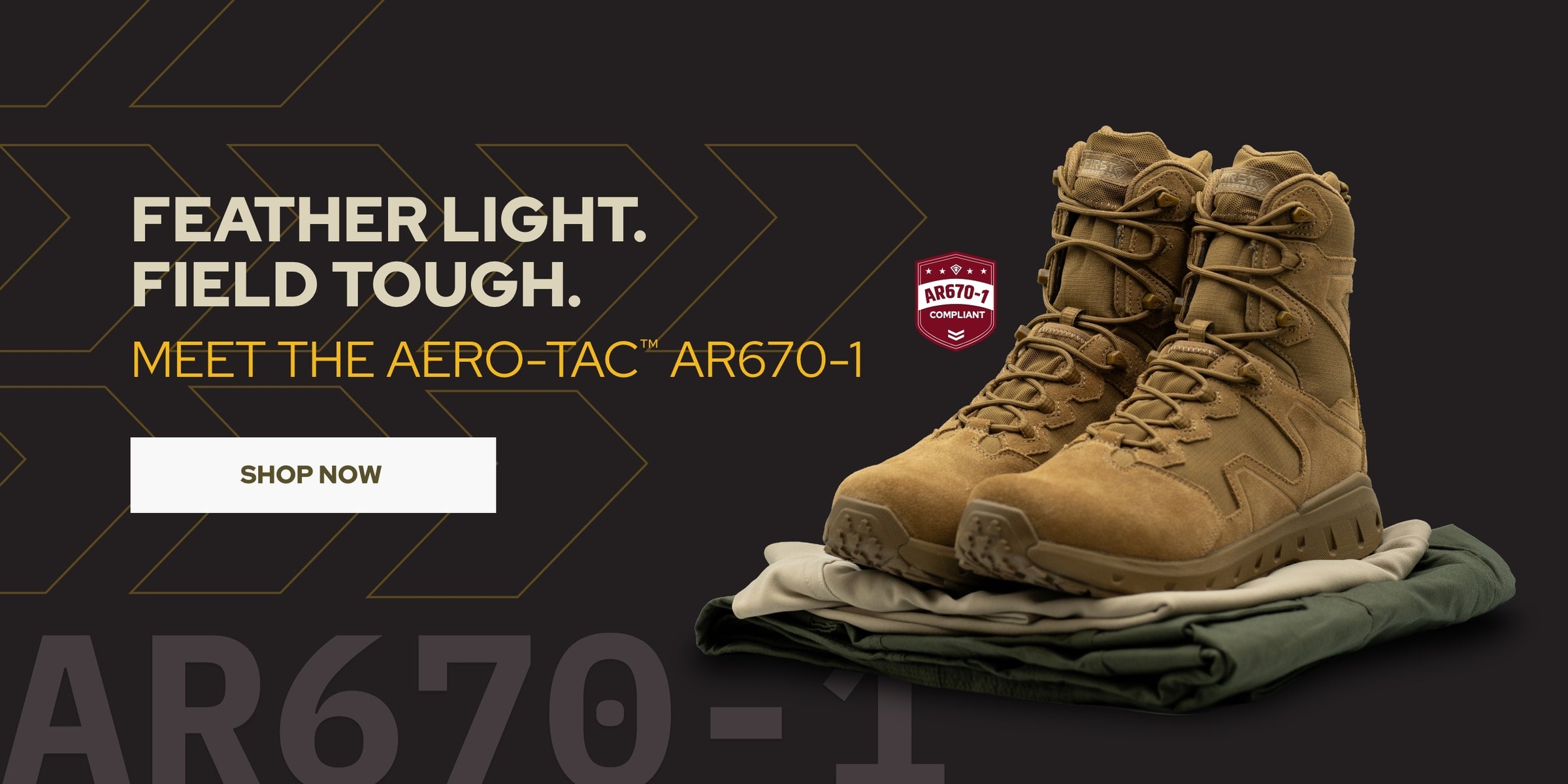 Feather Light. Field Touch. Meet the Aero-Tac AR670-1. Shop now.