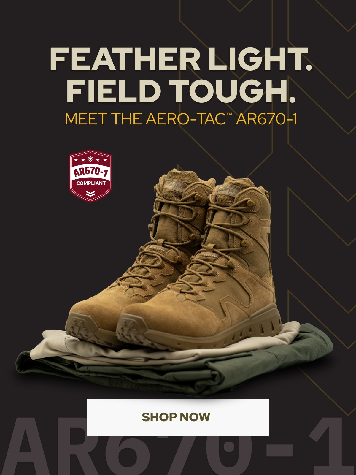 Feather Light. Field Touch. Meet the Aero-Tac AR670-1. Shop now.