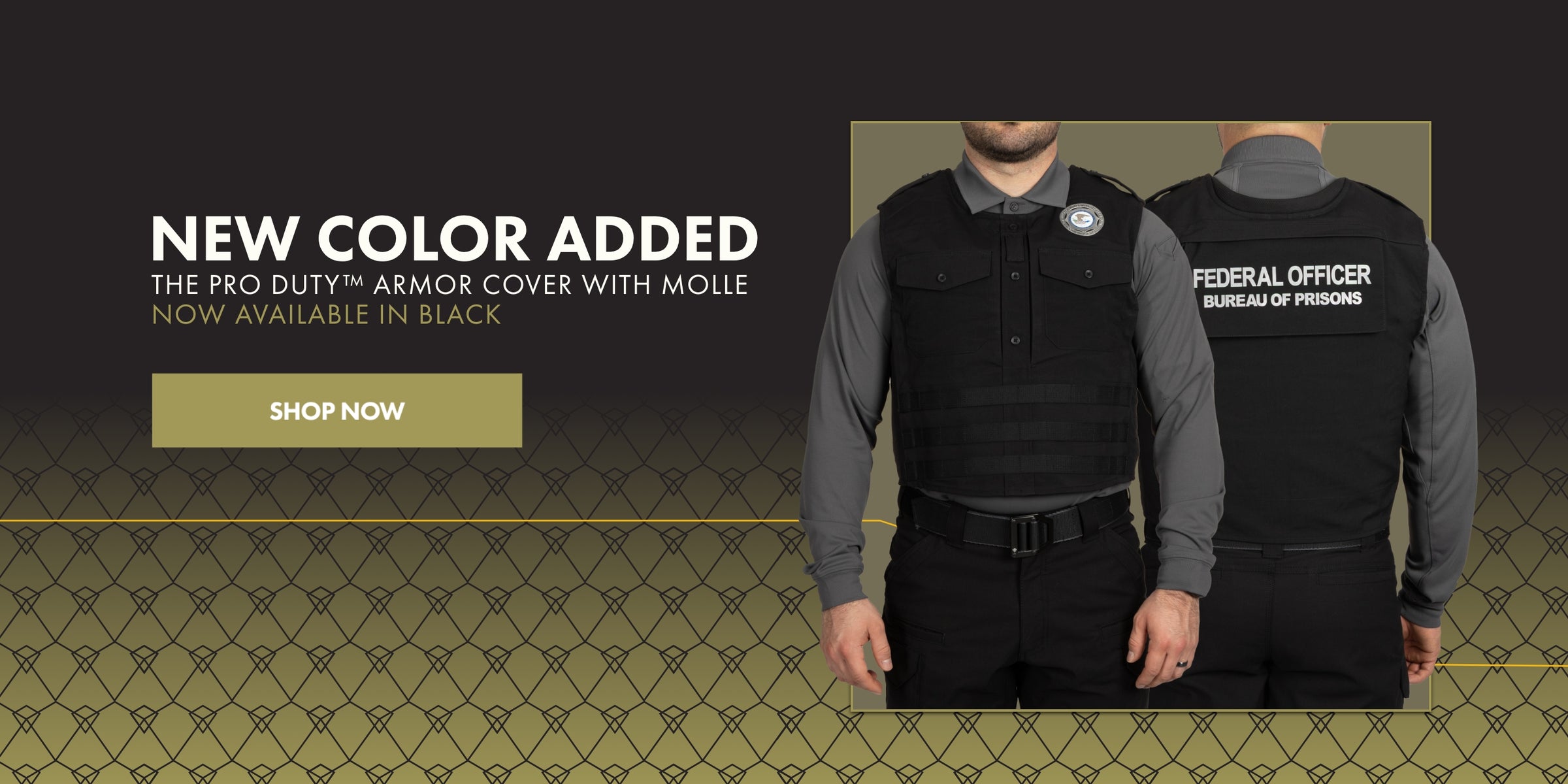 Image of Pro Duty Armor Cover with Molle in color black
