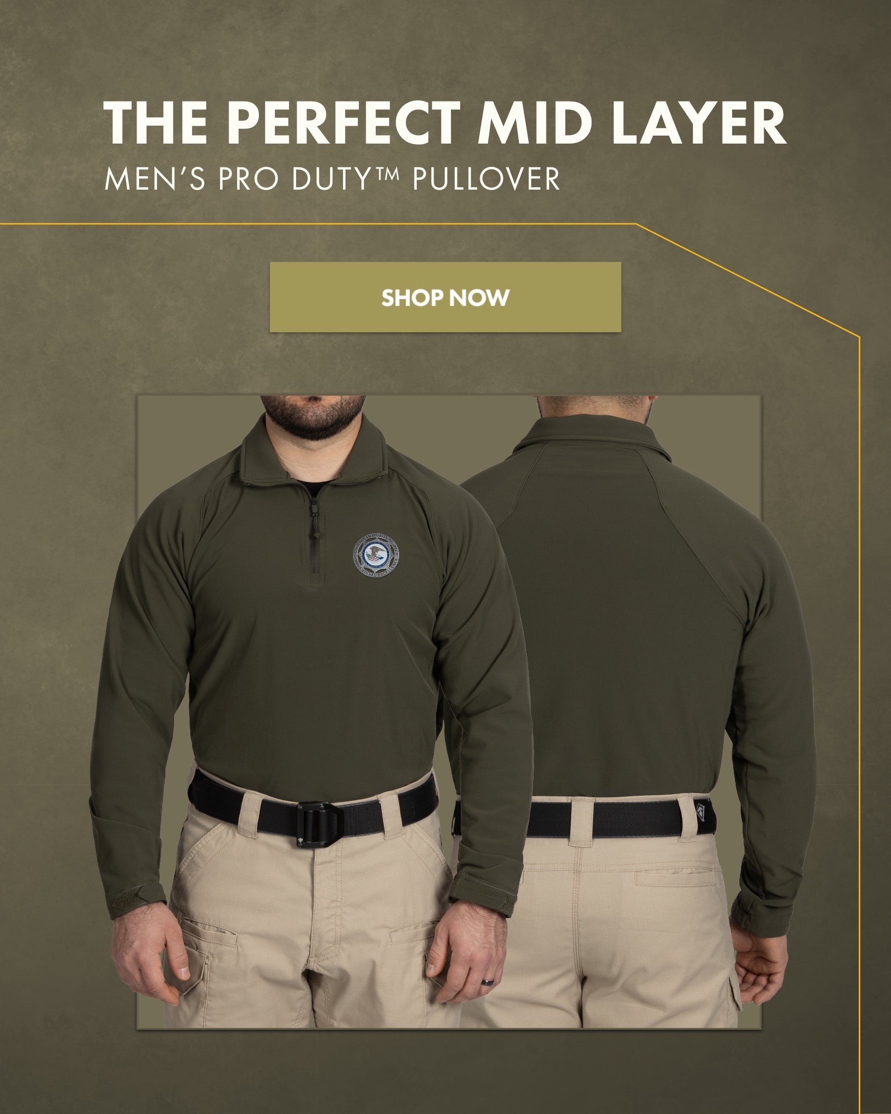 The Perfect Mid Layer. Men's PRO DUTY™ Pullover. Shop Now.