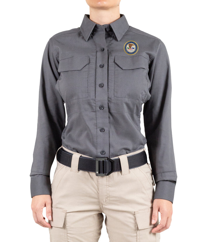 Women's V2 Tactical Long Sleeve Shirt / Wolf Grey