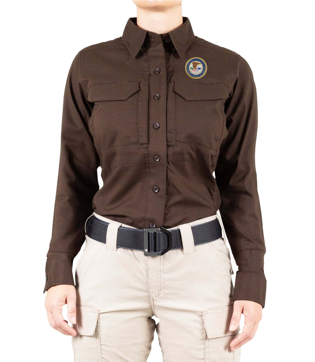 Women's V2 Tactical Long Sleeve Shirt / Kodiak Brown