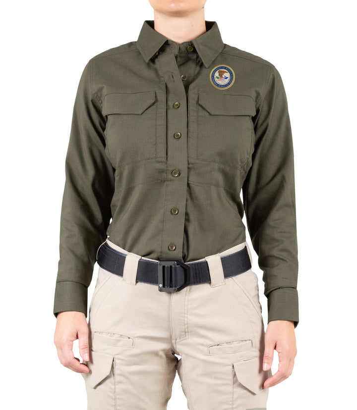 Women's V2 Tactical Long Sleeve Shirt / OD Green