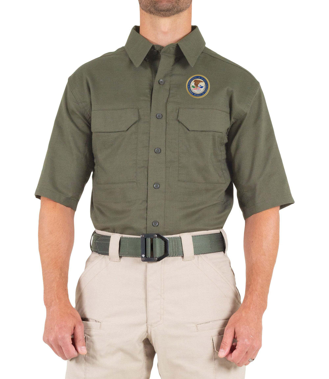 Men's V2 Tactical Short Sleeve Shirt / OD Green