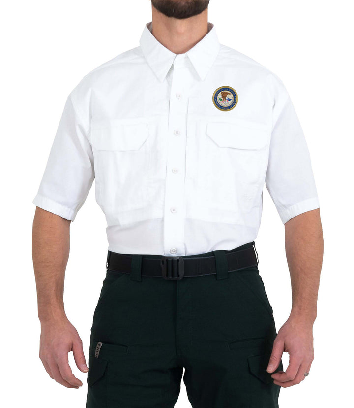 Men's V2 Tactical Short Sleeve Shirt / White