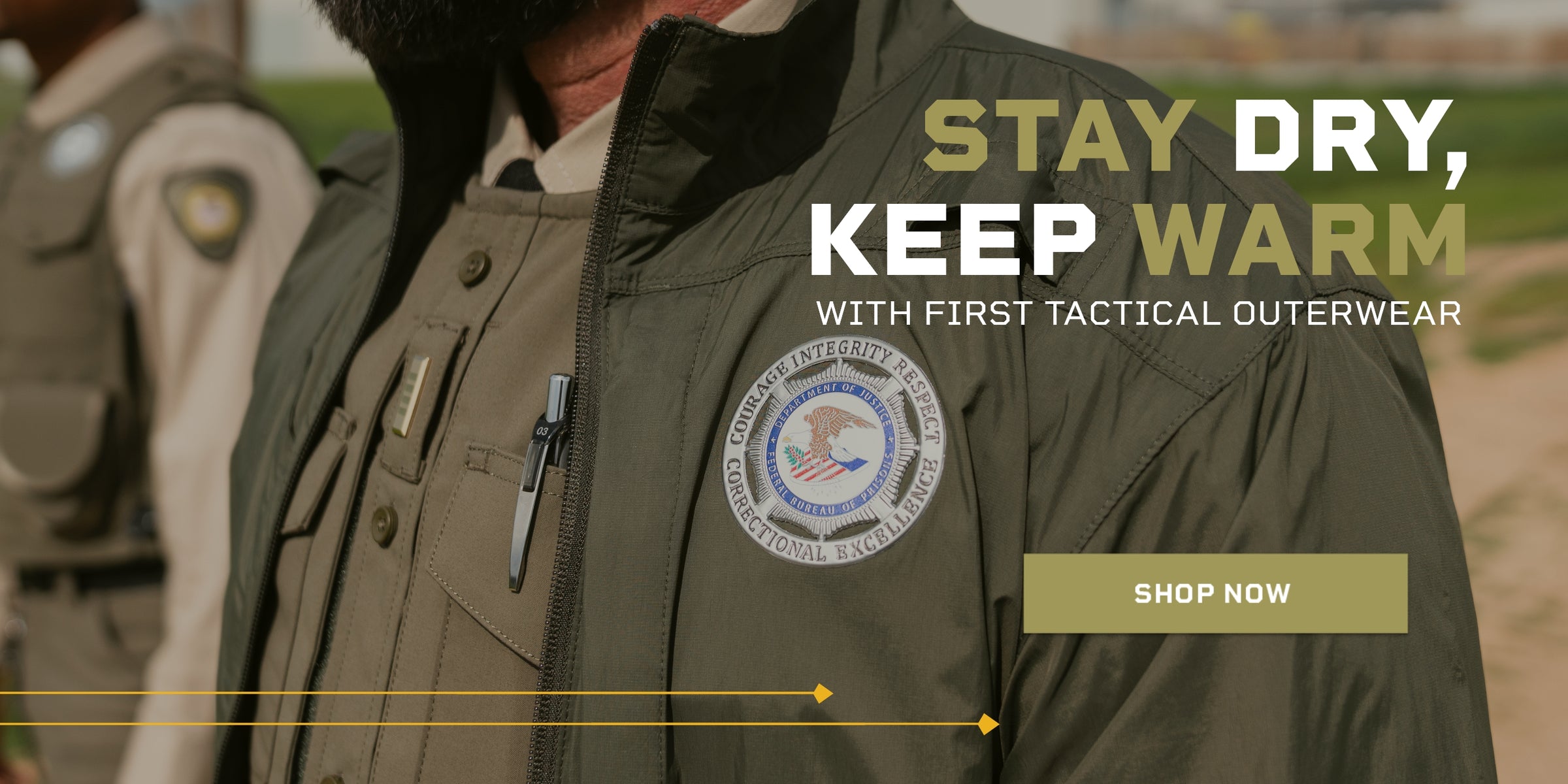 Stay dry, keep warm with First Tactical outerwear. Click to shop now.