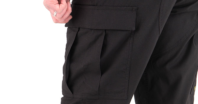 The pockets on the V2 Series Pants feature reinforced pocket flaps that will maintain a professional look throughout the lifetime of the product. The pockets have no pleats while a gusset at the bottom ensures a professional look while providing room for all essential gear.