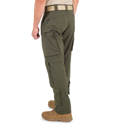 Side of Men's Defender Pants in OD Green