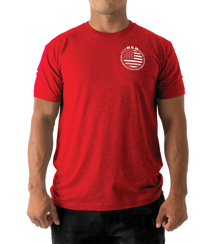 Front photo of R.E.D. T-Shirt in the color Red