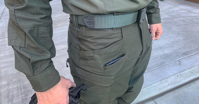 Despite being designed for SWAT teams and high-level operators, the Defender Pants maintain a professional look without looking overly aggressive.