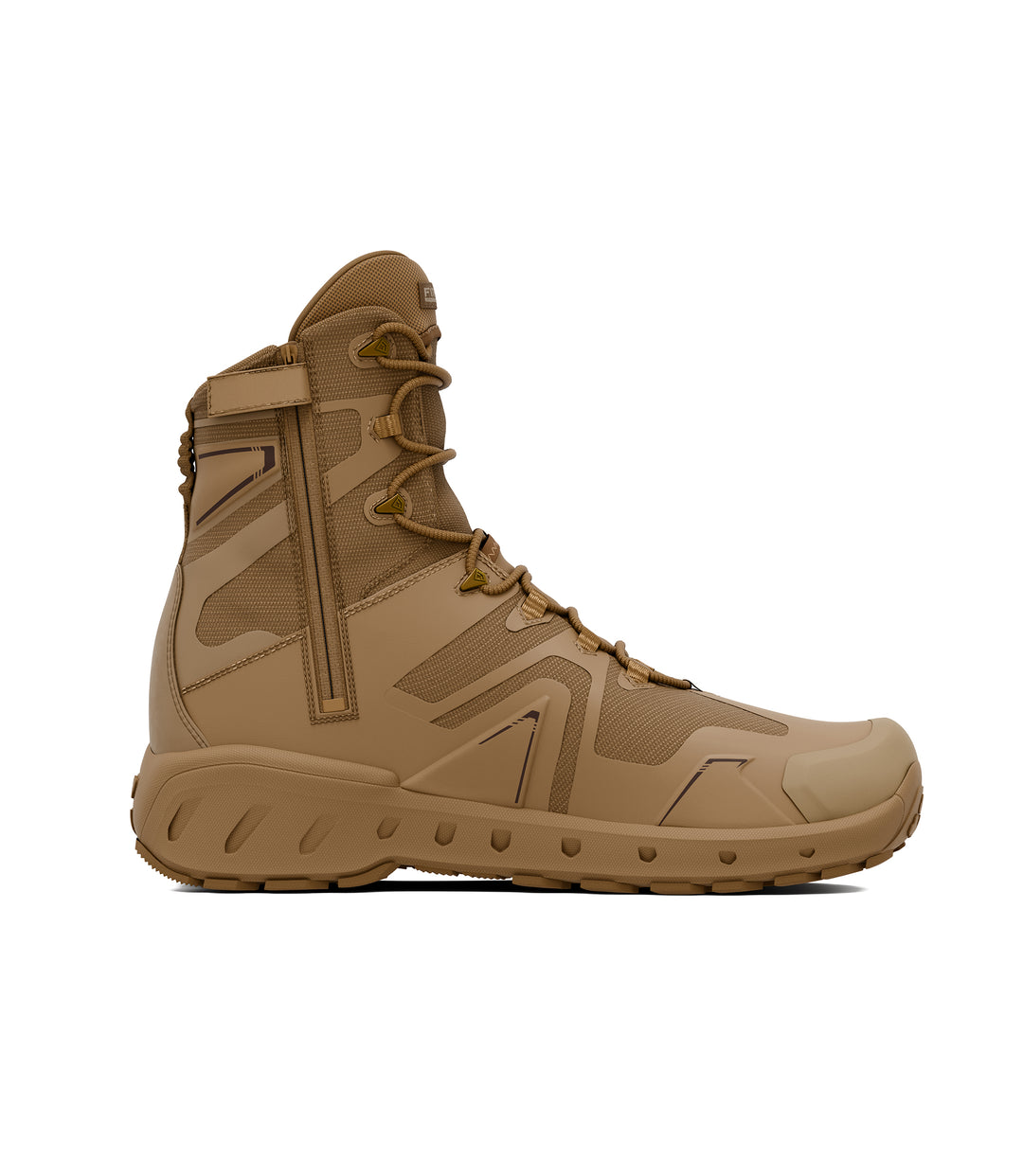360 video of 8 inch side-zip boot in color coyote |color_coyote