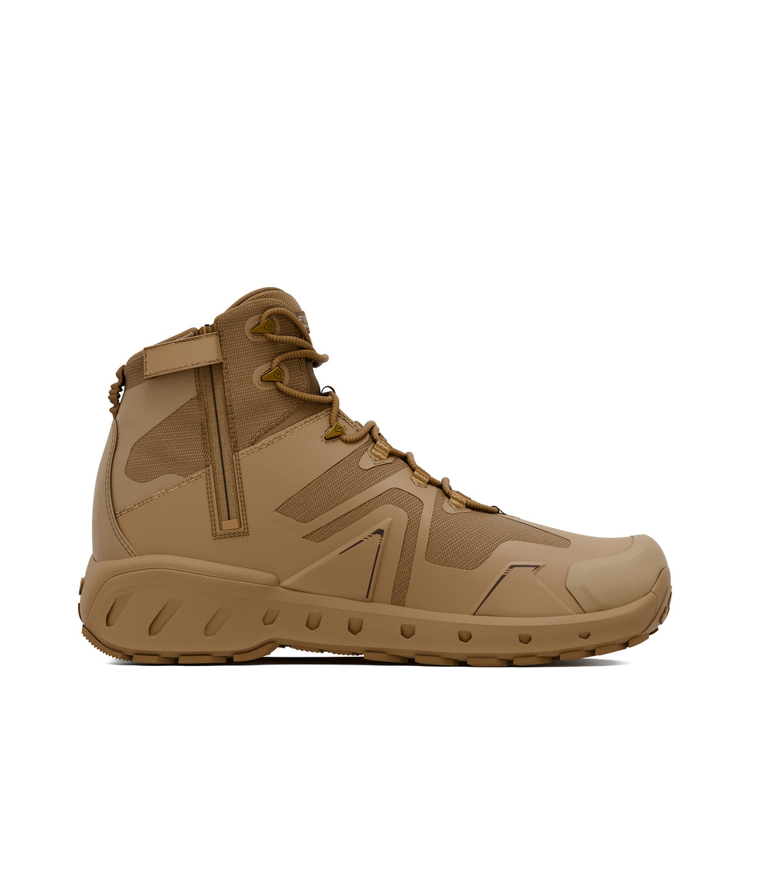 360 video of 5 inch side-zip mid boot in color coyote |color_coyote