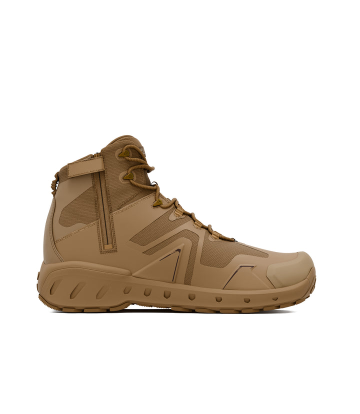 360 video of 5 inch side-zip mid boot in color coyote |color_coyote