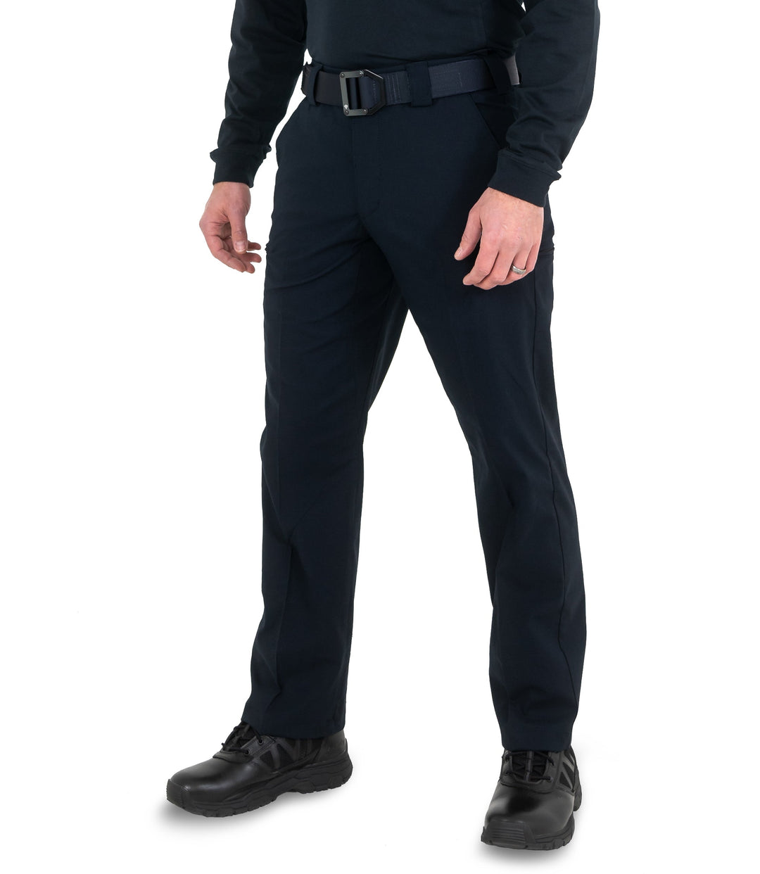 Side of Men's V2 Pro Duty 6 Pocket Pant in Midnight Navy