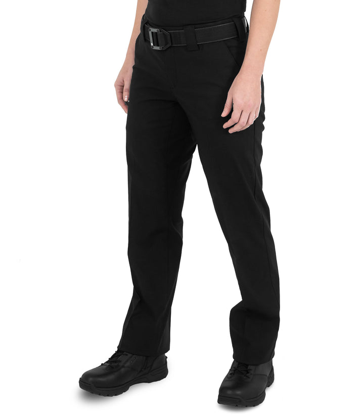 Side of Women's V2 Pro Duty 6 Pocket Pant in Black