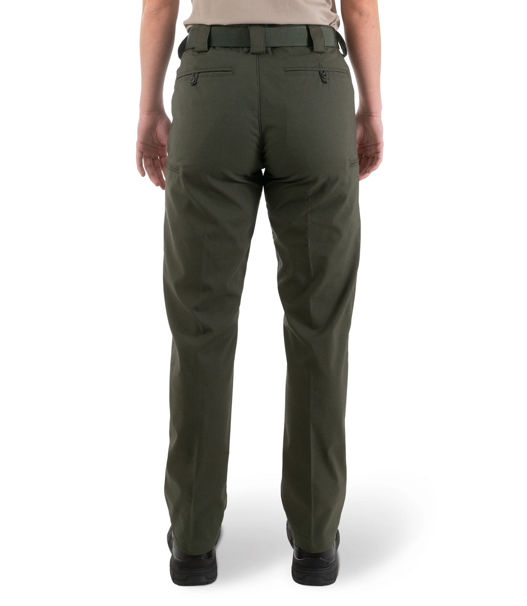 Back of Women's V2 Pro Duty 6 Pocket Pant in OD Green