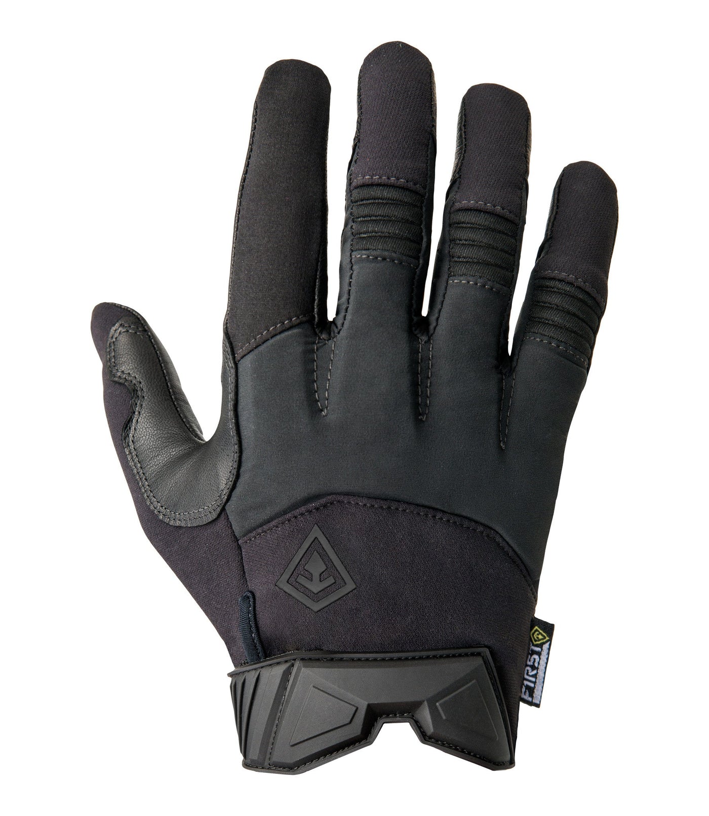 Front of Men’s Medium Duty Padded Glove in Black