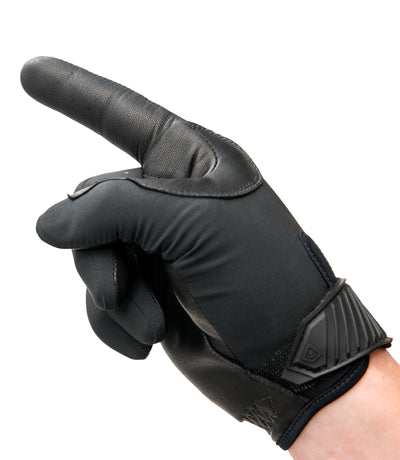 Seamless Finger of Men’s Medium Duty Padded Glove in Black