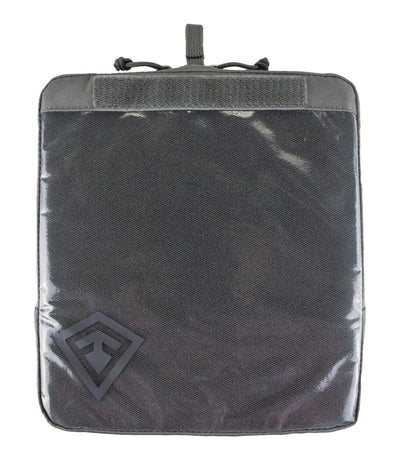 Front of 9 X 10 Velcro Pouch in Asphalt